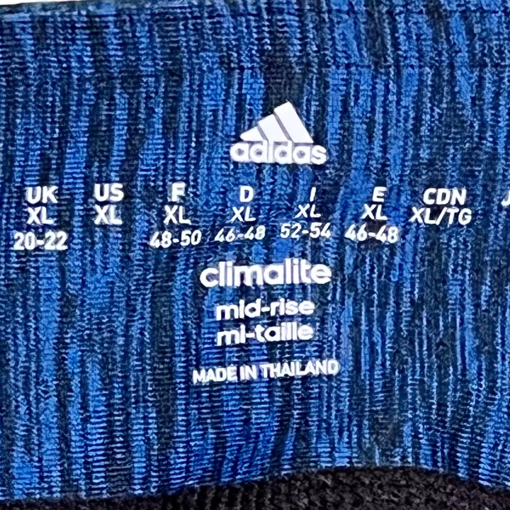 Adidas Women's Training Performer Mid Rise Vertical Heather Leggings Tights - Picture 5 of 13